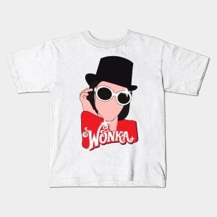 willy wonka sticker tiktok Kids T-Shirt